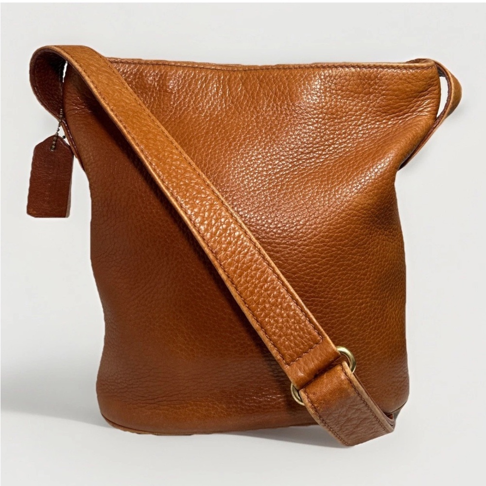 Authentic COACH Shoulder / Cross Body Bag in Pebbled Leather 4907 Brown Vntg.